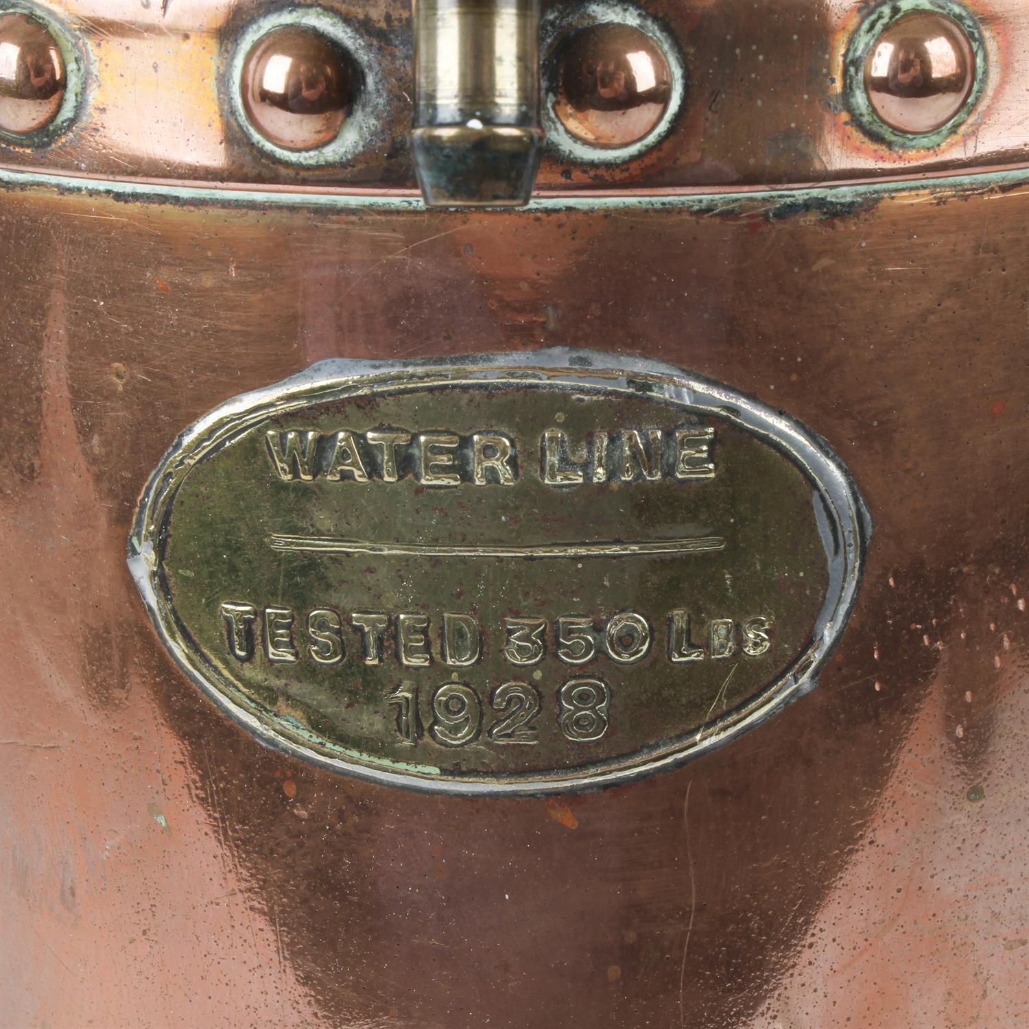 1920s copper fire hydrant and a Newbridge Controller time clock - Bild 4 aus 5