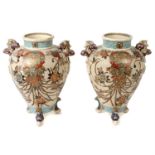 Early 20th century Japanese Satsuma vases