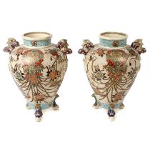 Early 20th century Japanese Satsuma vases