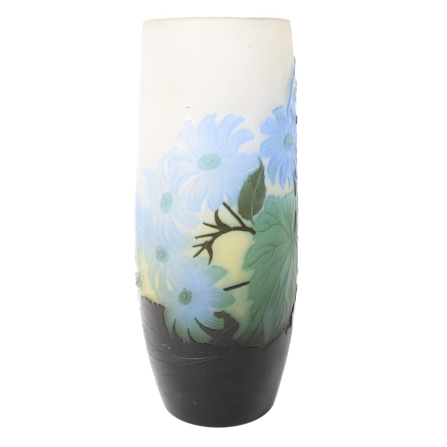 Emile Galle cameo glass vase with daisies - Bild 5 aus 8