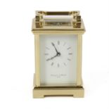 Mappin and Webb brass cased carriage clock