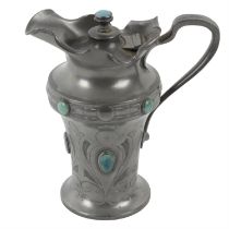 Arts and Crafts pewter jug