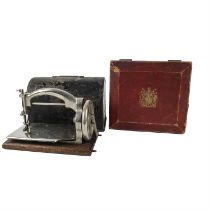 John Peck & Son Parliamentary Despatch box and an Ideal sewing machine