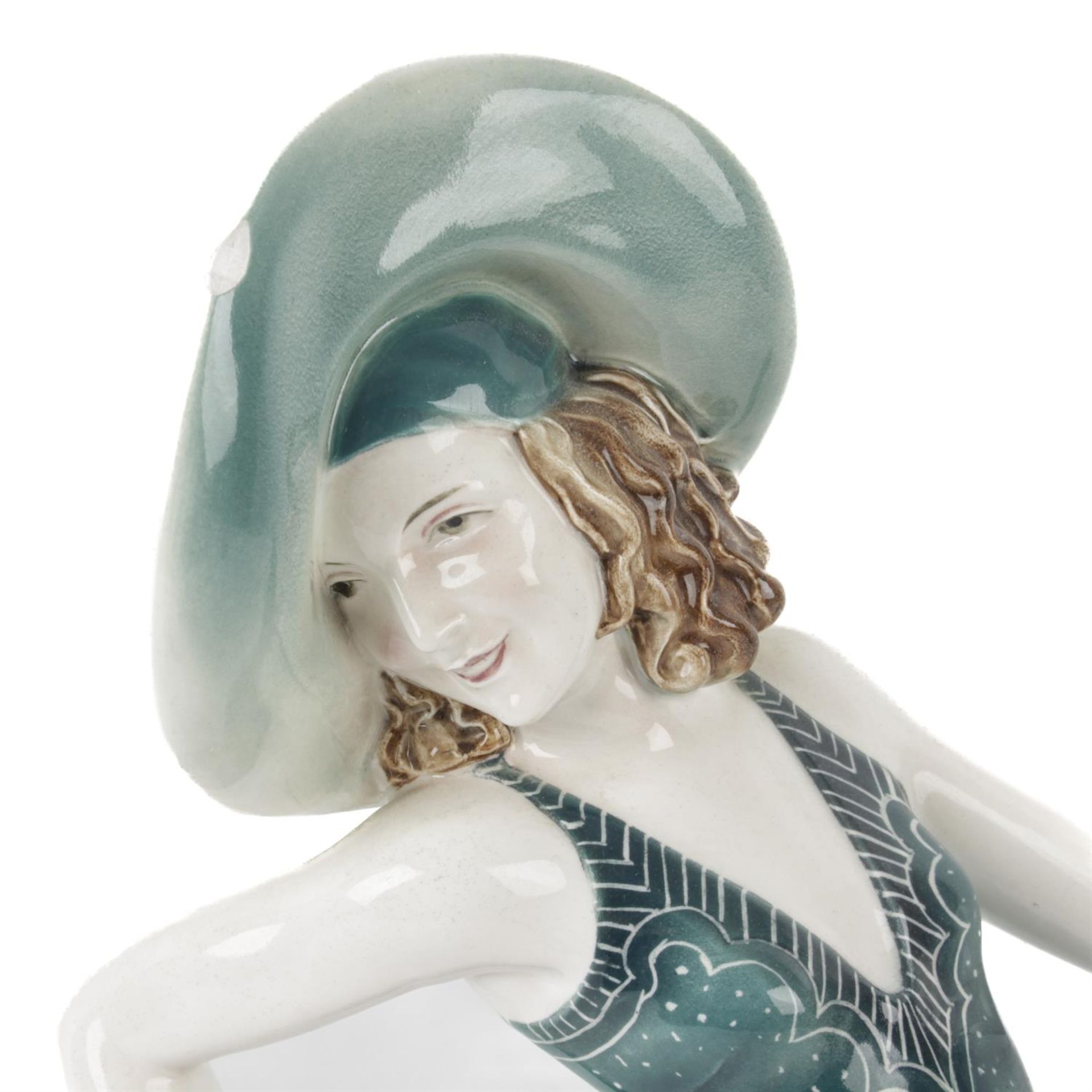 Stephan Dakon for Katzhutte Art Deco Lady - Image 2 of 4