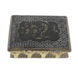 French gold plated snuff box