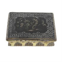 French gold plated snuff box