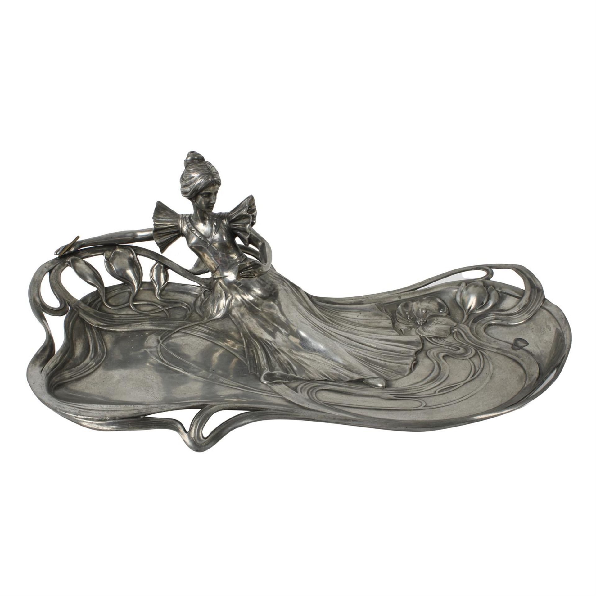 WMF Art Nouveau pewter tray