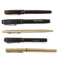 Assorted pens to include Parker, Cross and Conway Stewart