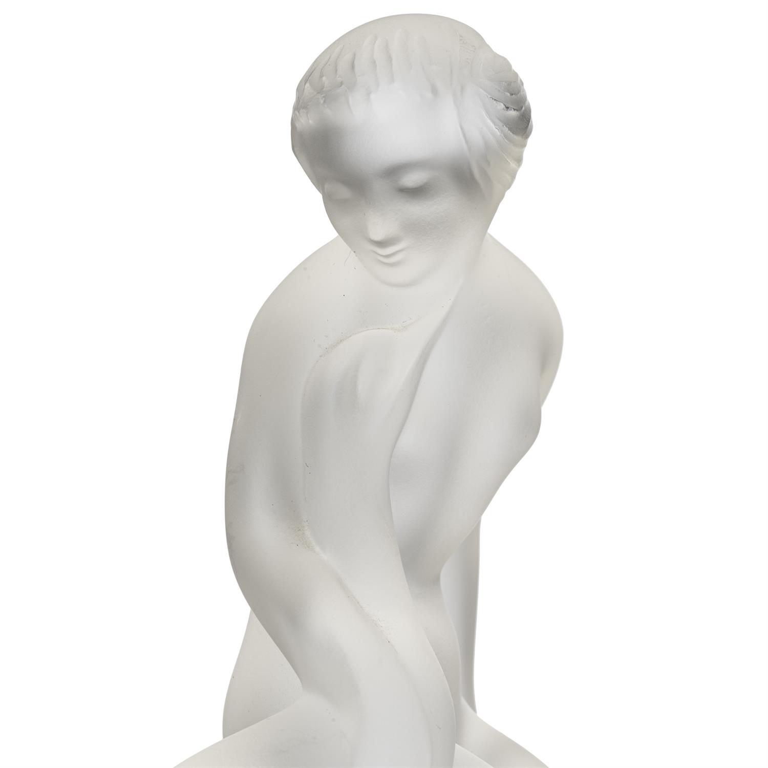 Lalique Glass Nude Leda and The Swan Figurine Paperweight - Bild 4 aus 4