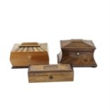 Assorted antique and vintage boxes