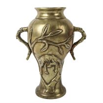 Oriental bronze vase.