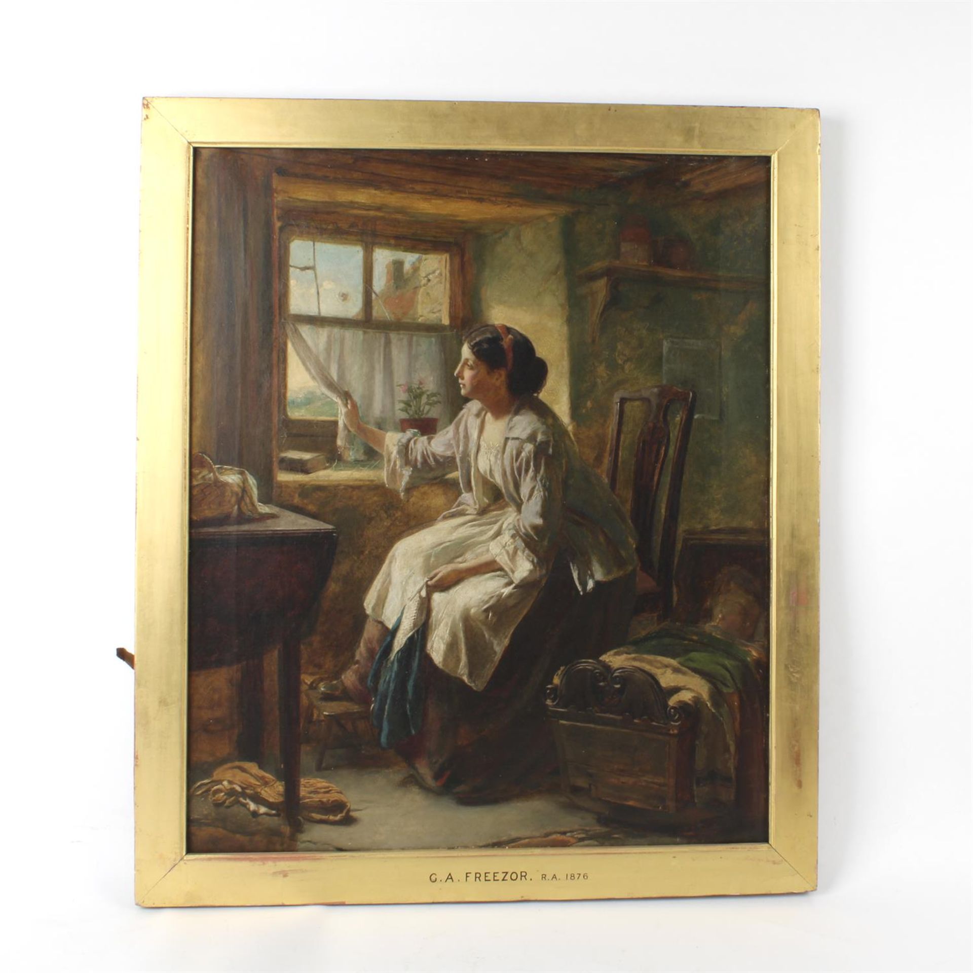 George Augustus Freezor (fl.1861-1879) oil on canvas - Image 2 of 4