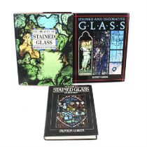 Assorted stained glass books and reference books