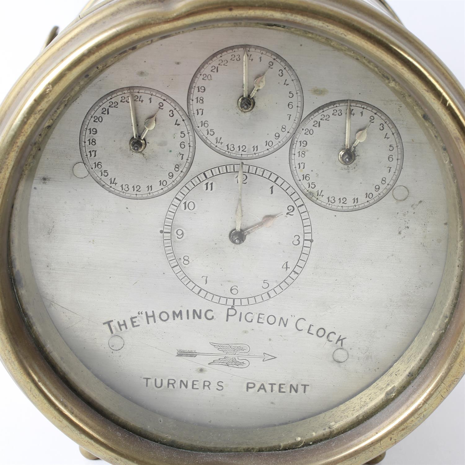 Turner's Patent brass-cased Homing Pigeon clock - Image 2 of 6