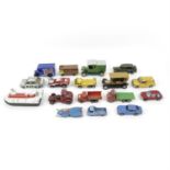 Assorted playworn diecast cars