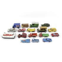 Assorted playworn diecast cars