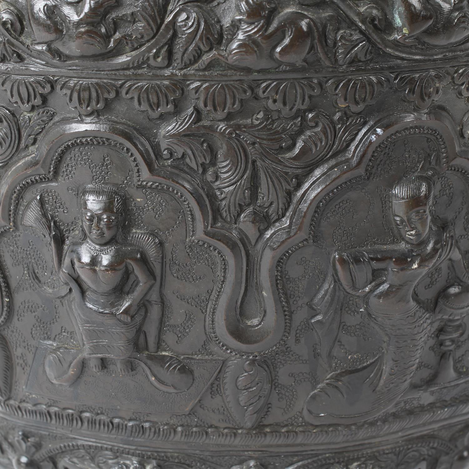 Indian copper jardiniere, possibly Bombay School of Arts and Crafts - Image 3 of 7