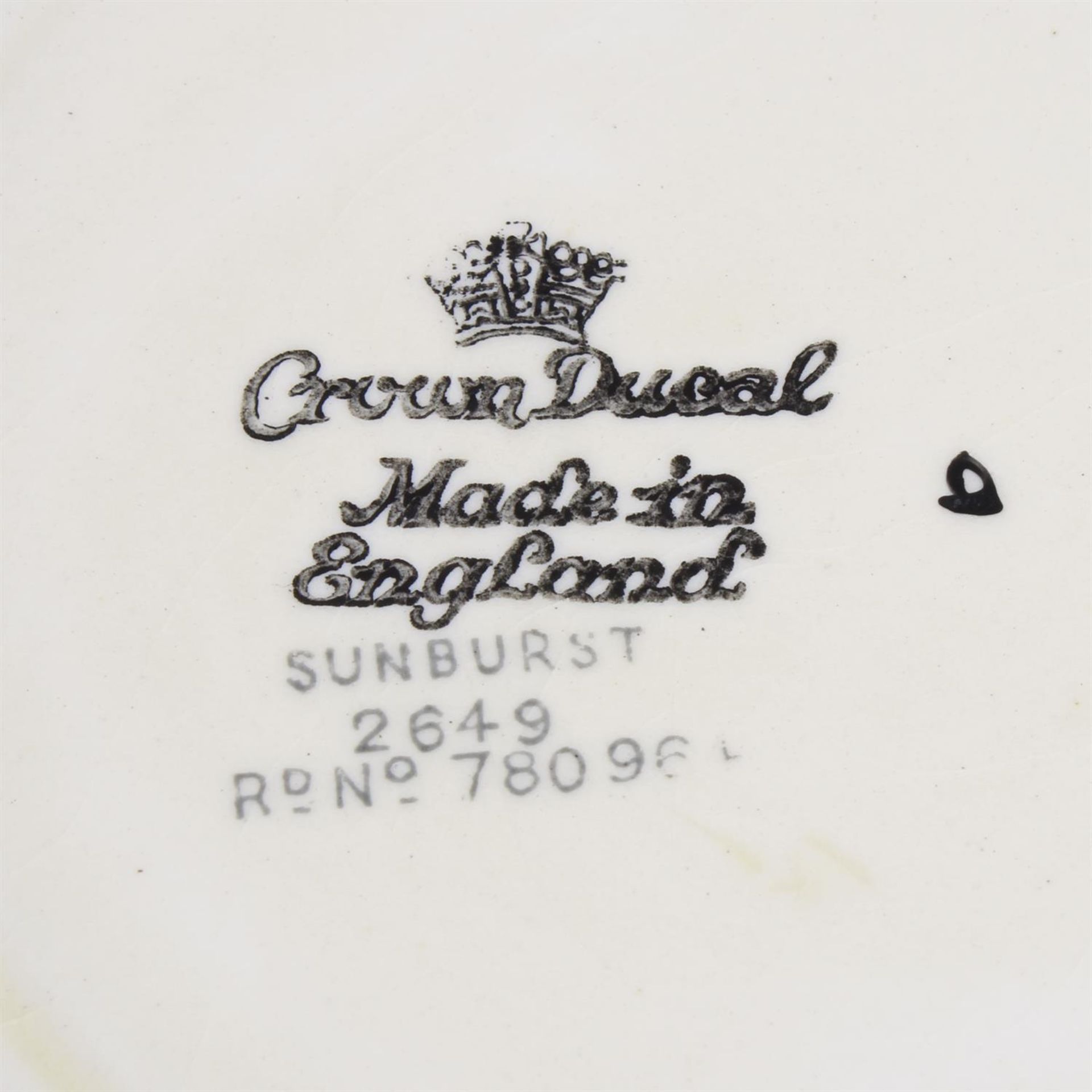 Assorted Crown Ducal Sunburst and Burleigh Ware Meadowland tea and dinner wares - Image 5 of 6