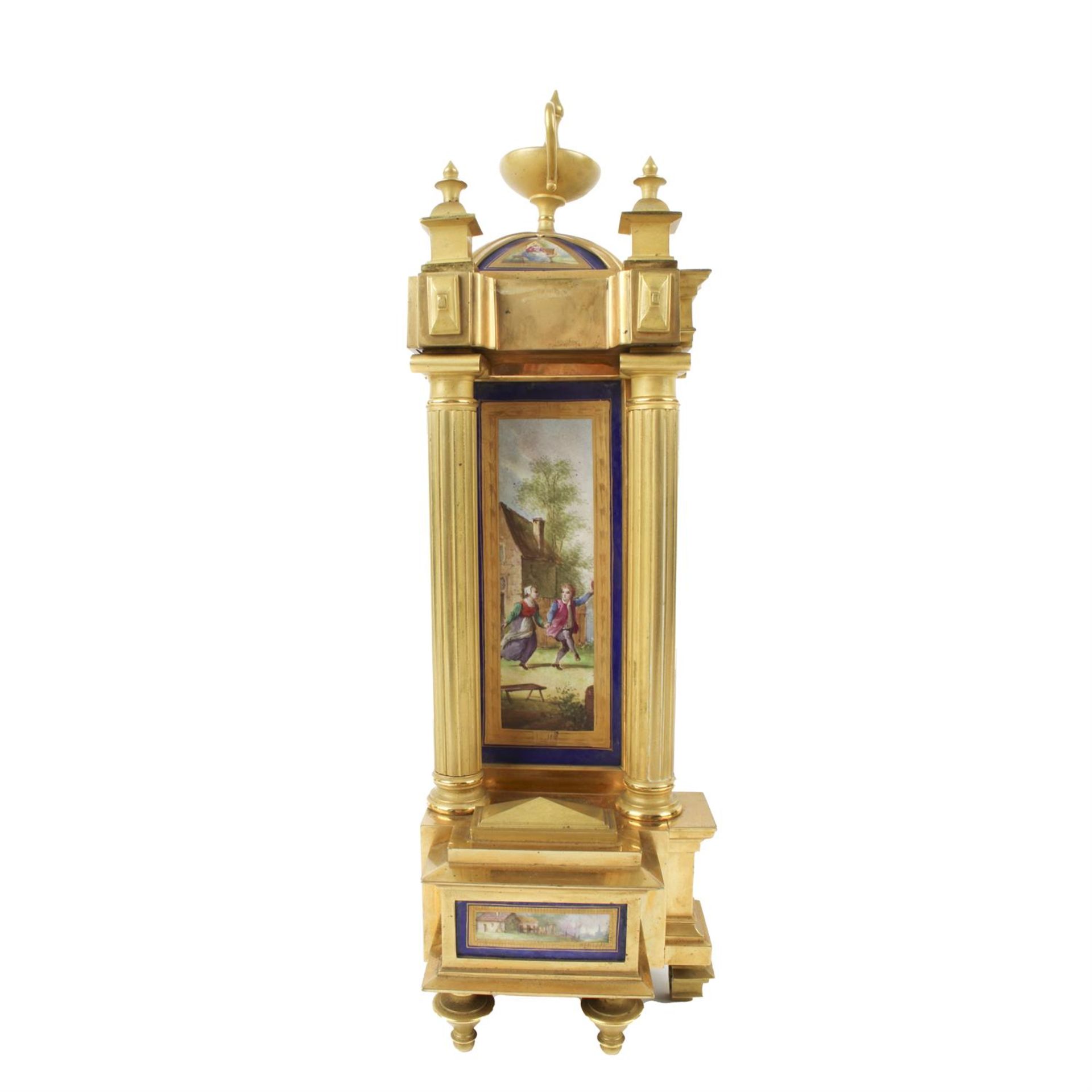 Japy Freres three piece clock garniture - Image 8 of 12