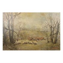 Rural landscape oil on canvas
