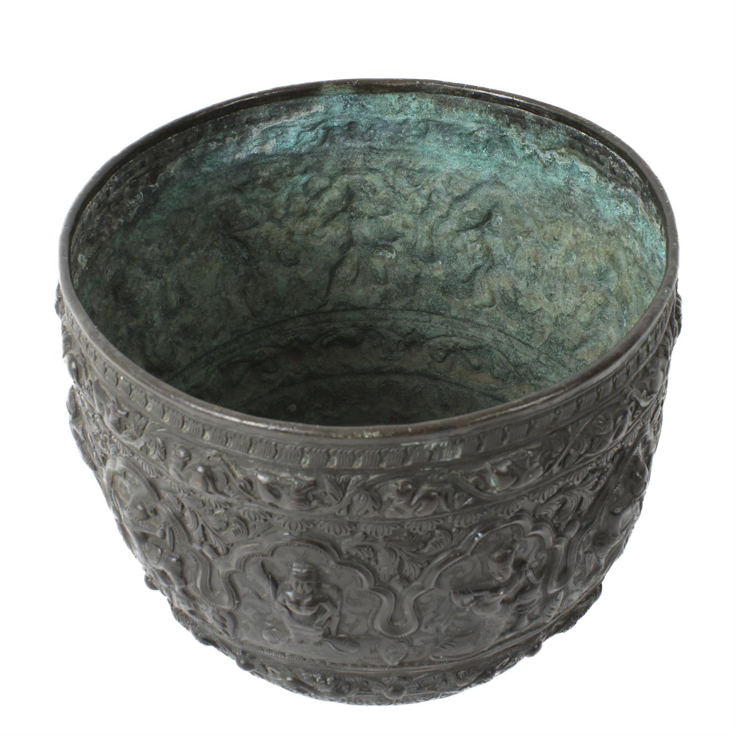 Indian copper jardiniere, possibly Bombay School of Arts and Crafts - Image 2 of 7