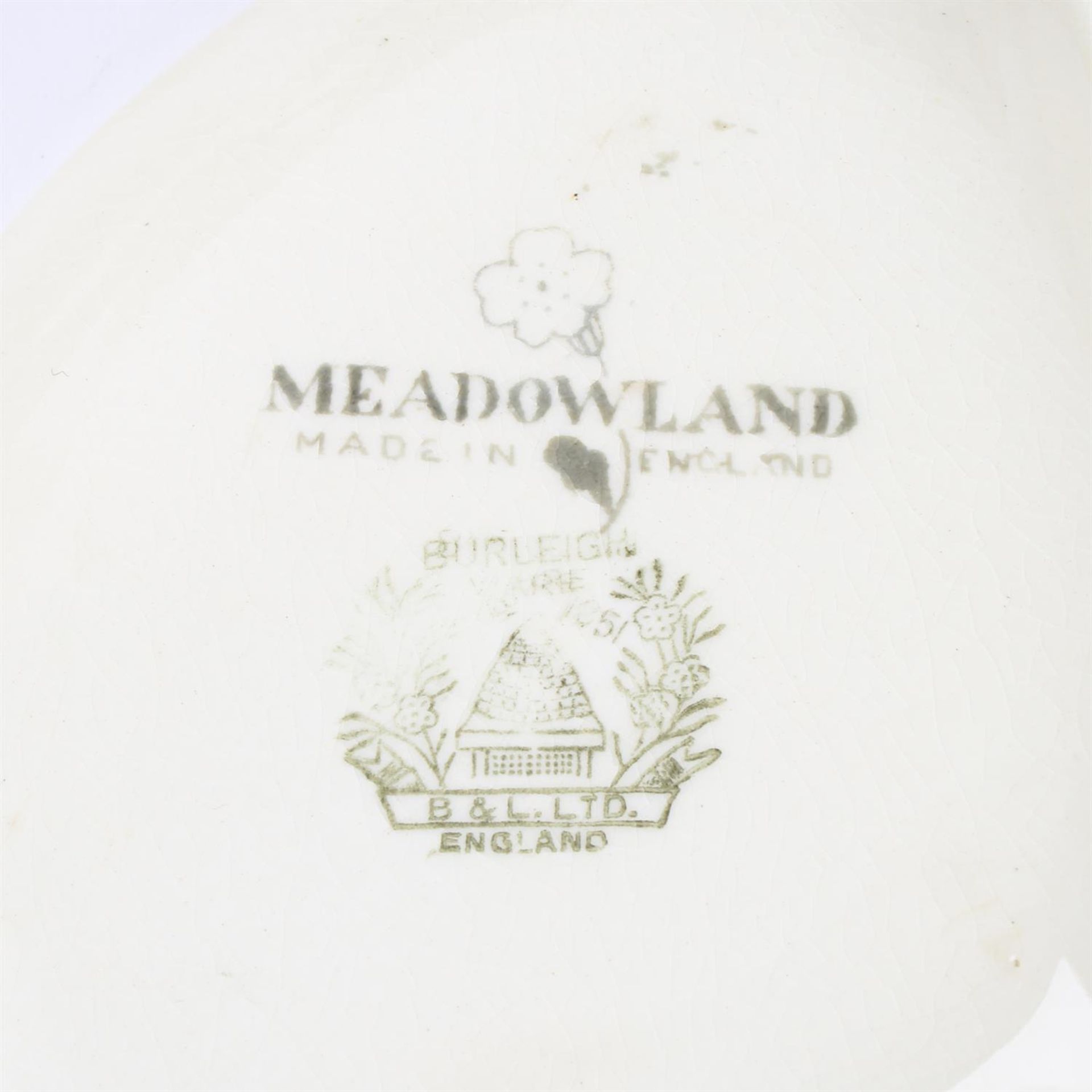 Assorted Crown Ducal Sunburst and Burleigh Ware Meadowland tea and dinner wares - Image 4 of 6