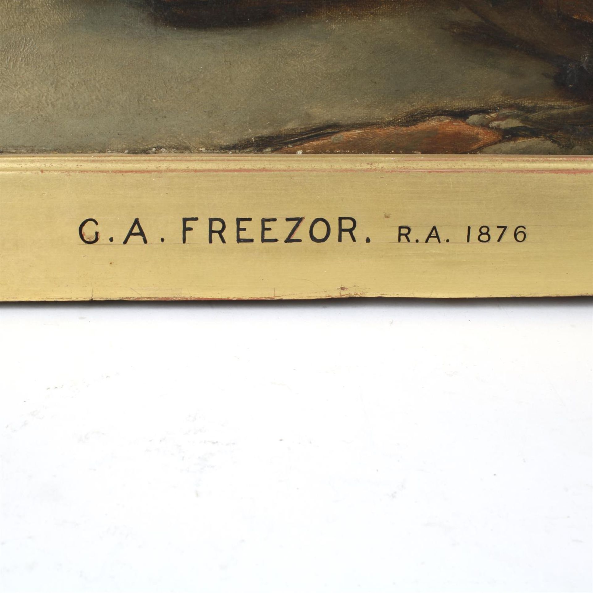 George Augustus Freezor (fl.1861-1879) oil on canvas - Image 3 of 4