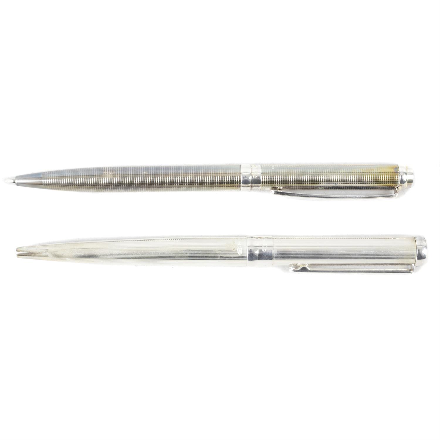 Two sterling silver Icon Pen pen and pencil sets