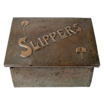 Arts and Crafts style Slippers box