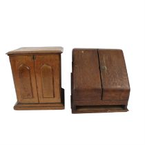 Two Victorian stationary boxes