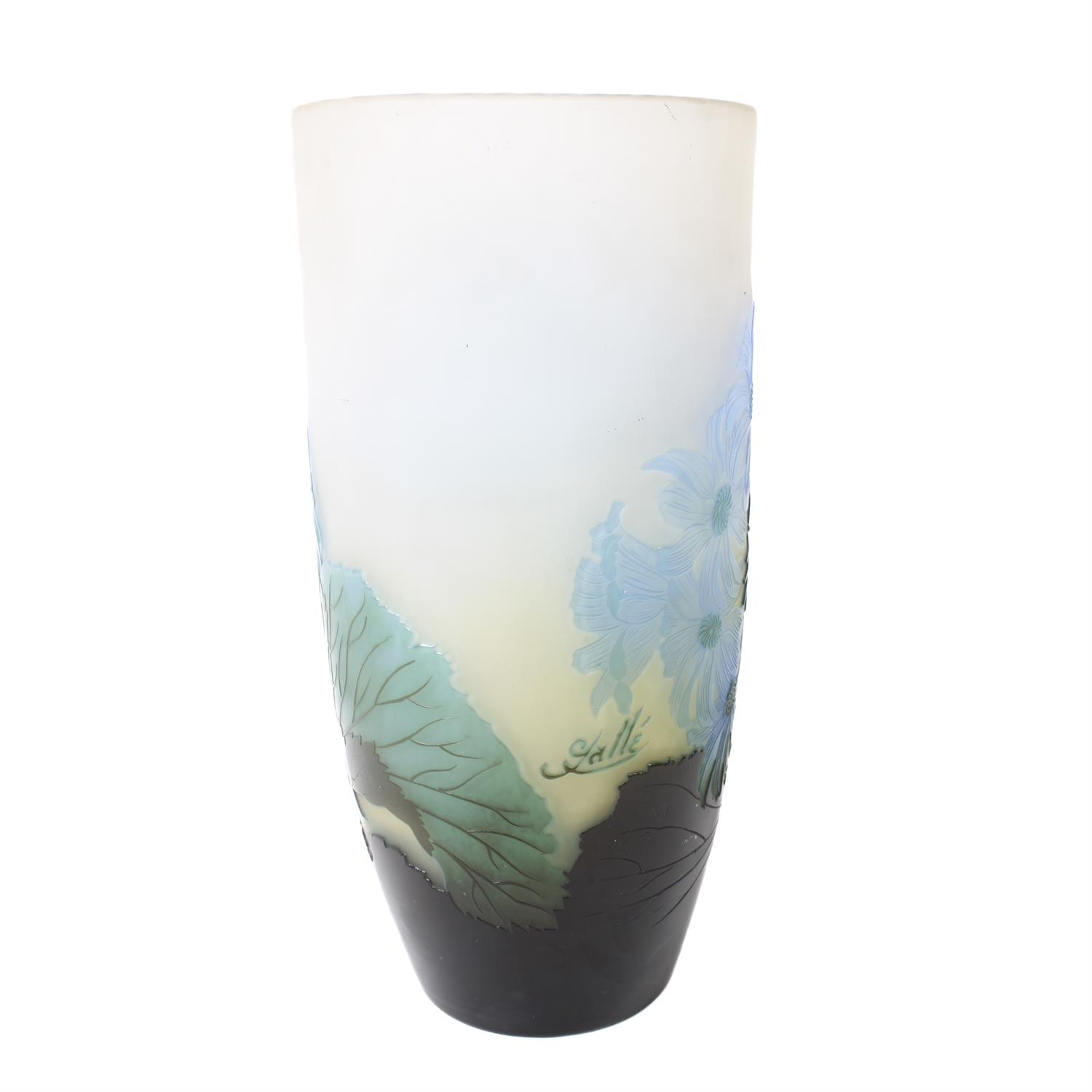 Emile Galle cameo glass vase with daisies - Bild 2 aus 8