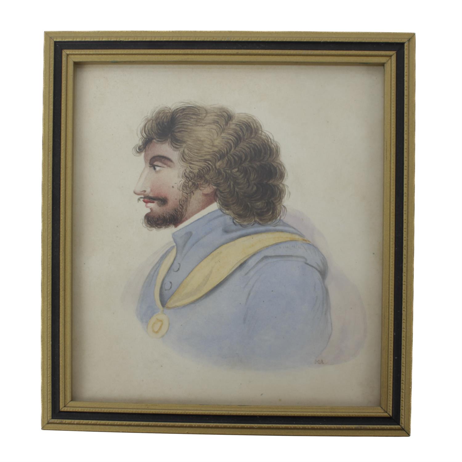 Five portrait miniatures of gentlemen - Image 8 of 8