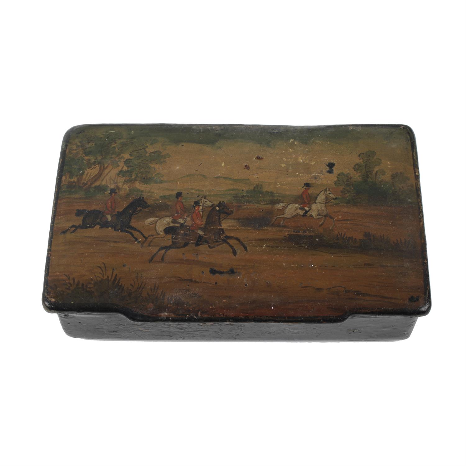 19th century snuff box in the manner of Stobwasser