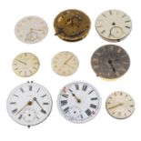 A group of watch and pocket watch movements. Approximately 75.