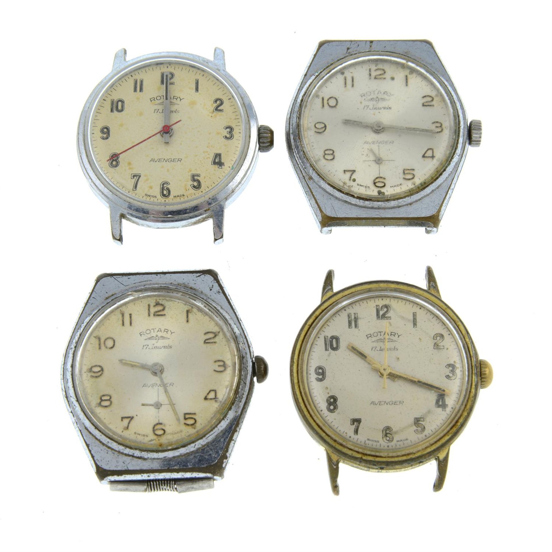 A group of mechanical Rotary watch heads. Approximately 30.