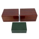 Rolex - a group of three watch boxes.