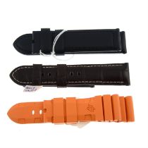 Panerai - a group of ten straps.