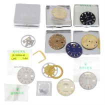 A group of dials signed Rolex.