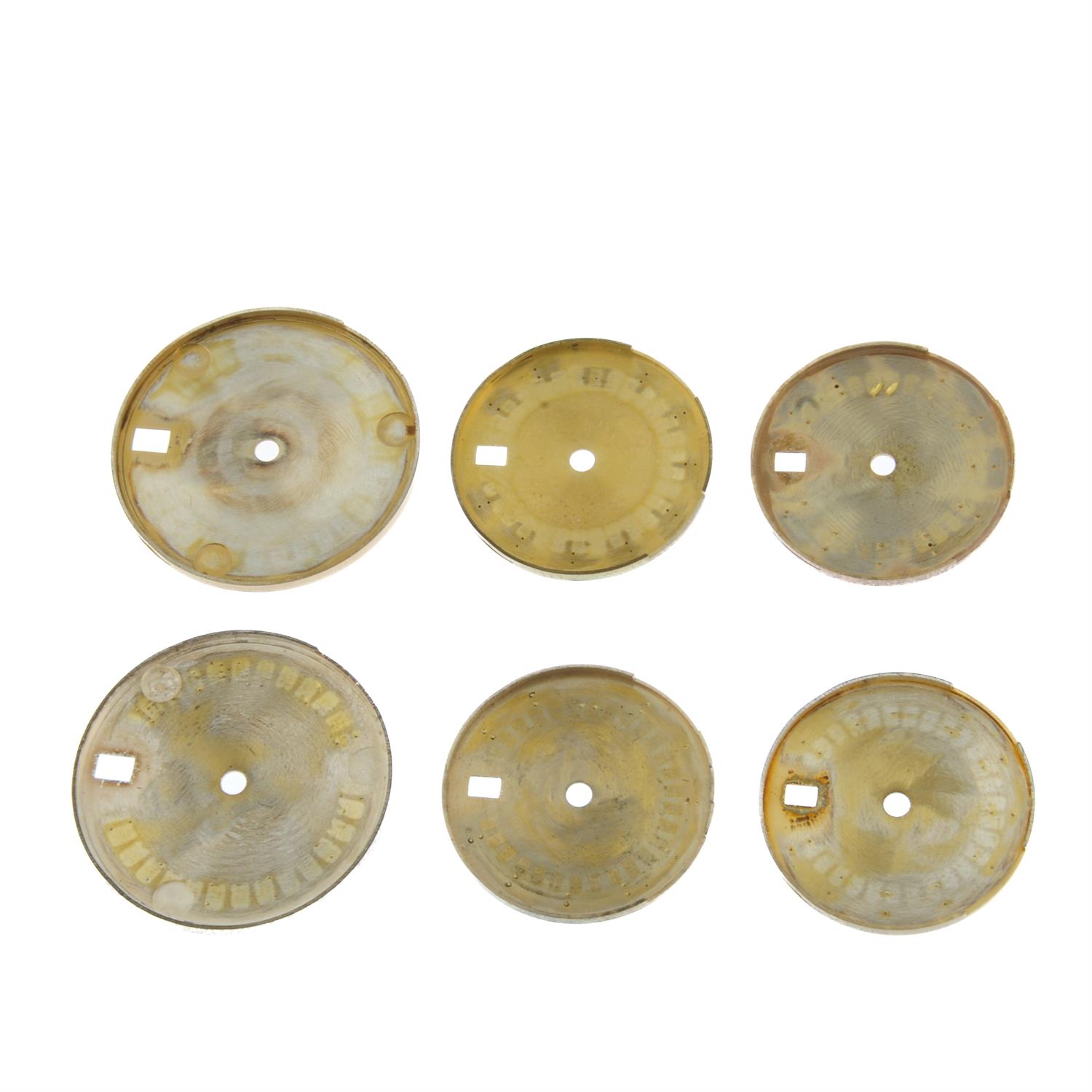 Rolex- a group of six dials. - Image 2 of 2