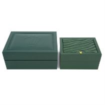 Rolex - a pair of watch boxes.