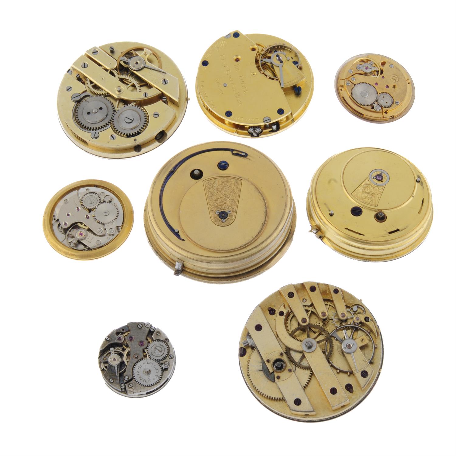 A group of watch and pocket watch movements. Approximately 75. - Image 2 of 2