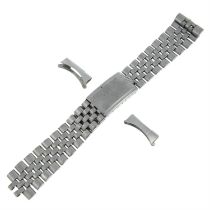 Rolex - a stainless steel Jubilee bracelet.