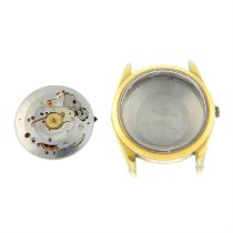 Tudor - a watch case and movement.