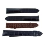 Cartier - a group of ten straps.