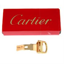 Cartier - an 18ct yellow gold deployant clasp.