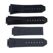 Hublot - a group of thirteen straps.