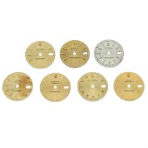 Rolex - a group of seven dials