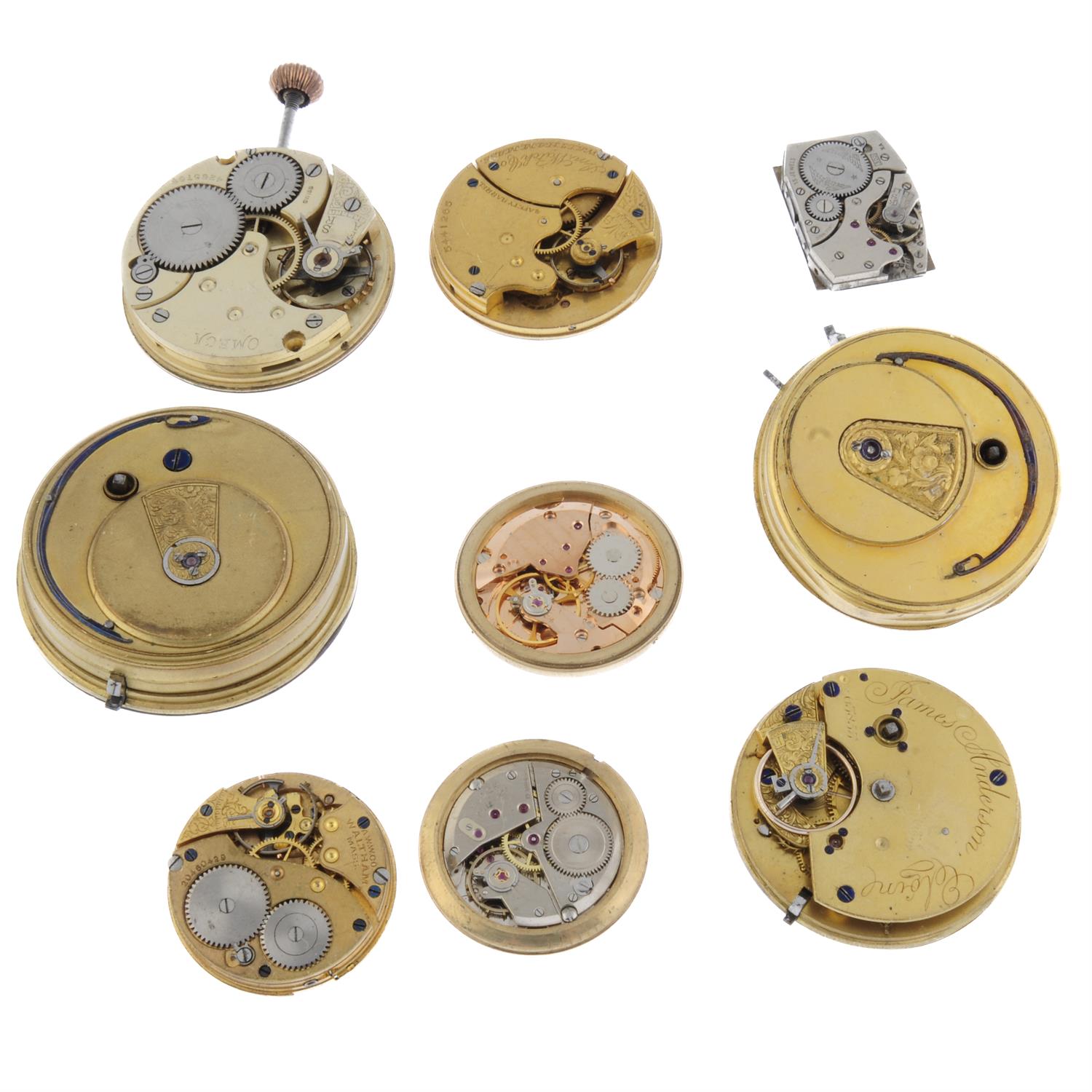 A group of watch and pocket watch movements. Approximately 50. - Image 2 of 2