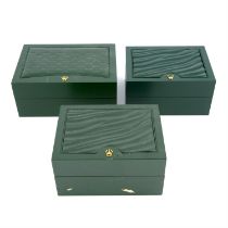 Rolex - a group of three watch boxes.