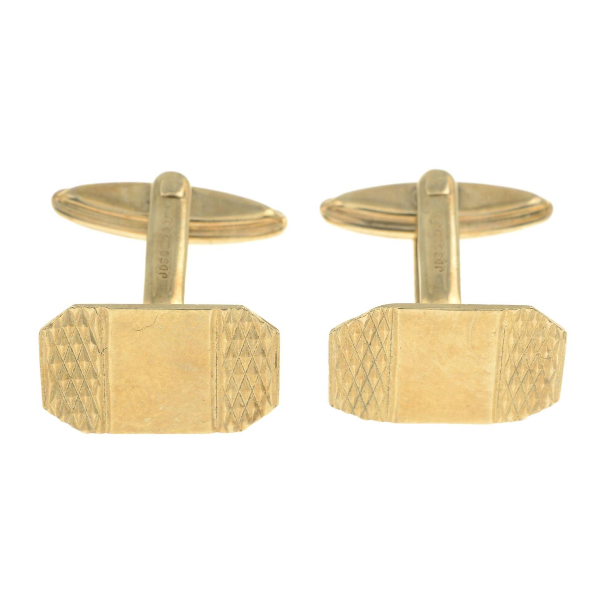 9ct gold cufflinks